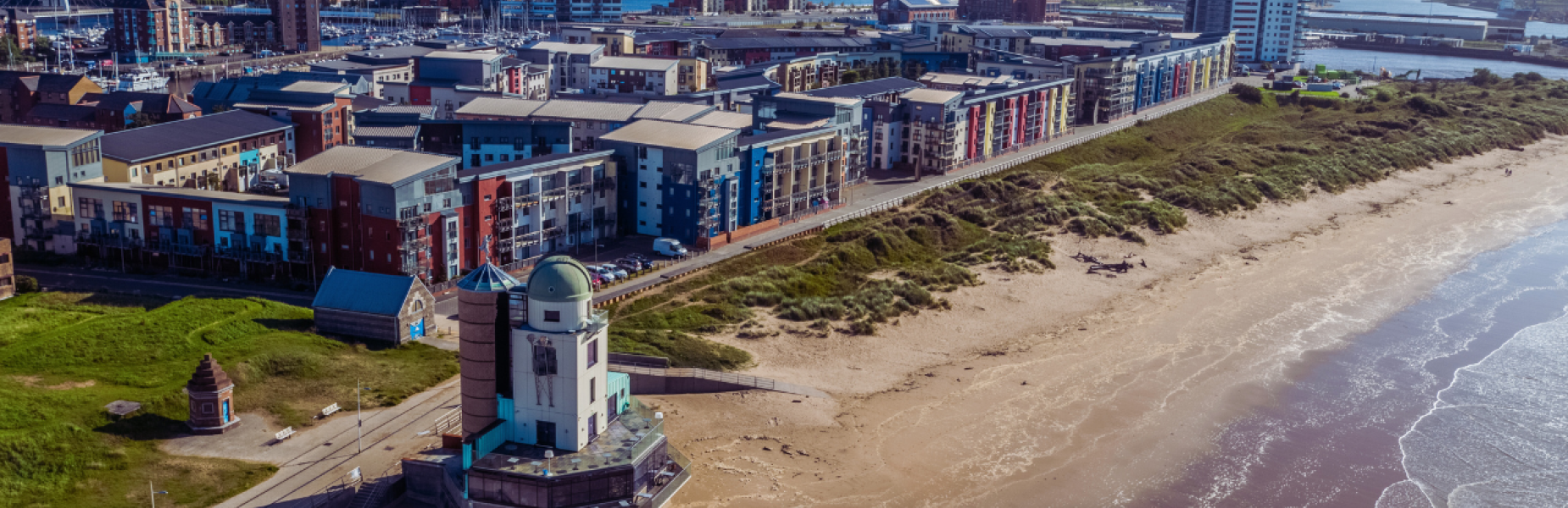 Swansea Bay aerial view